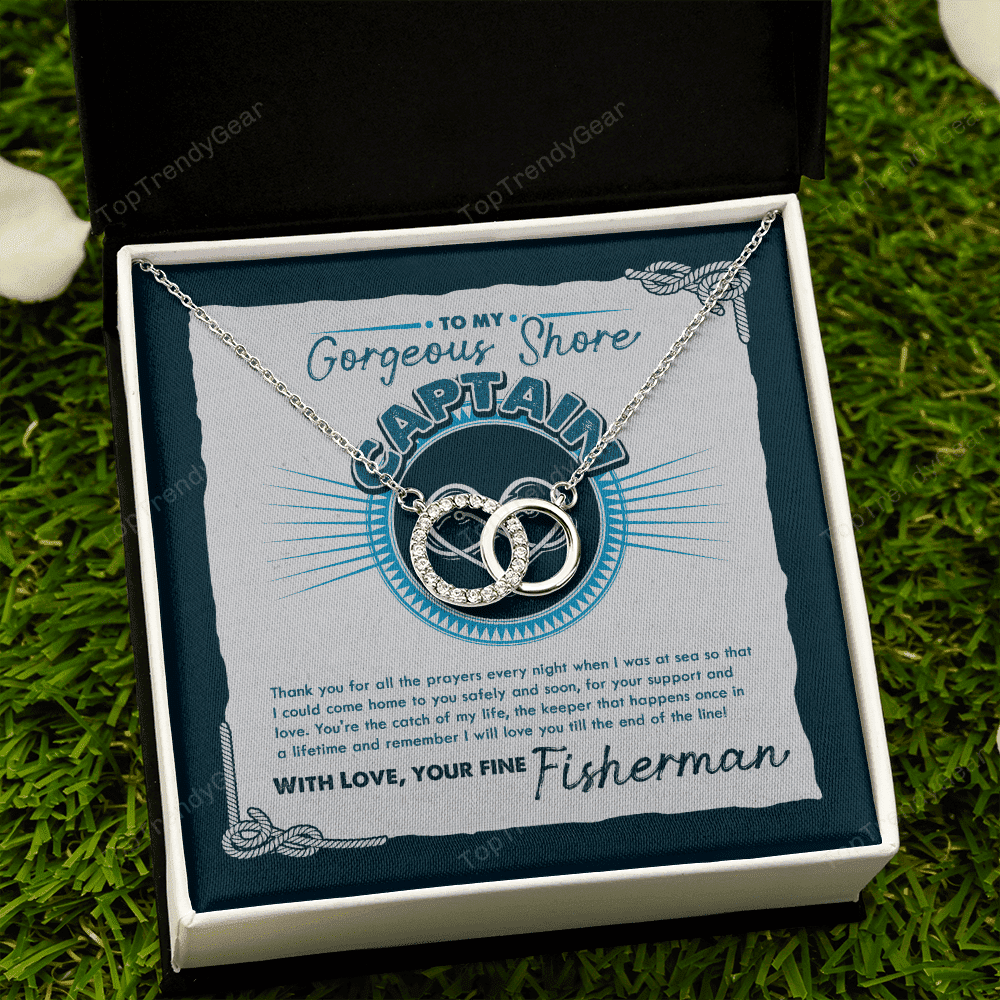 I Will Love You Till The End Of The Line Perfect Pair Necklace Gift For Her From Fisherman 