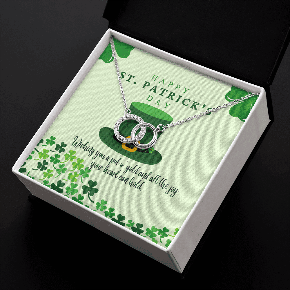 To My Soulmate Wishing You A Pot O' Gold And All The Joy Your Heart Can Hold Perfect Pair Necklace 