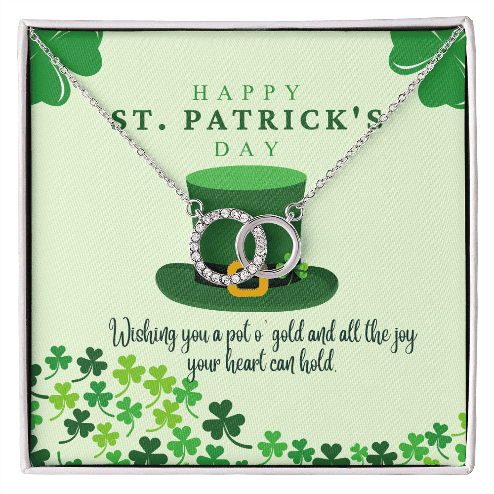 To My Soulmate Wishing You A Pot O' Gold And All The Joy Your Heart Can Hold Perfect Pair Necklace 