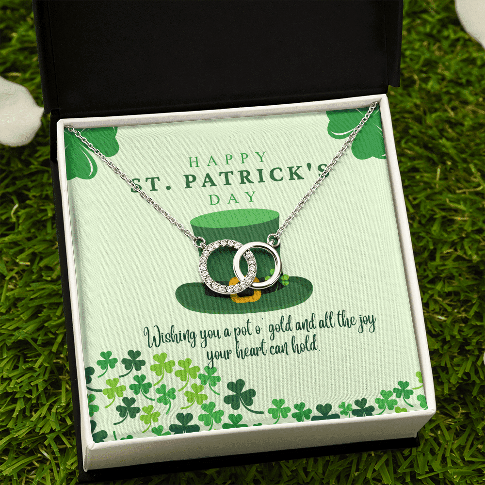To My Soulmate Wishing You A Pot O' Gold And All The Joy Your Heart Can Hold Perfect Pair Necklace 