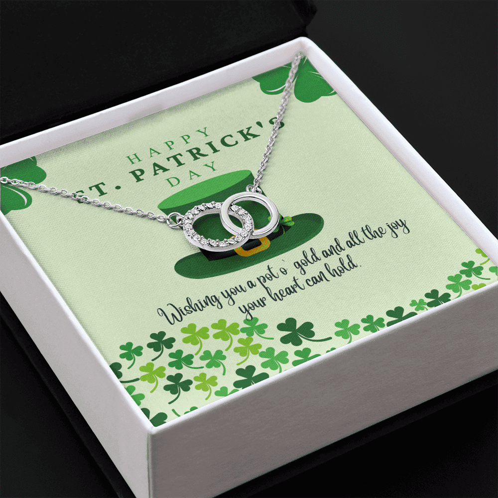 To My Soulmate Wishing You A Pot O' Gold And All The Joy Your Heart Can Hold Perfect Pair Necklace 