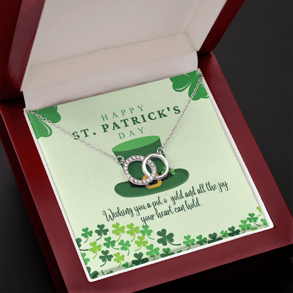 To My Soulmate Wishing You A Pot O' Gold And All The Joy Your Heart Can Hold Perfect Pair Necklace 