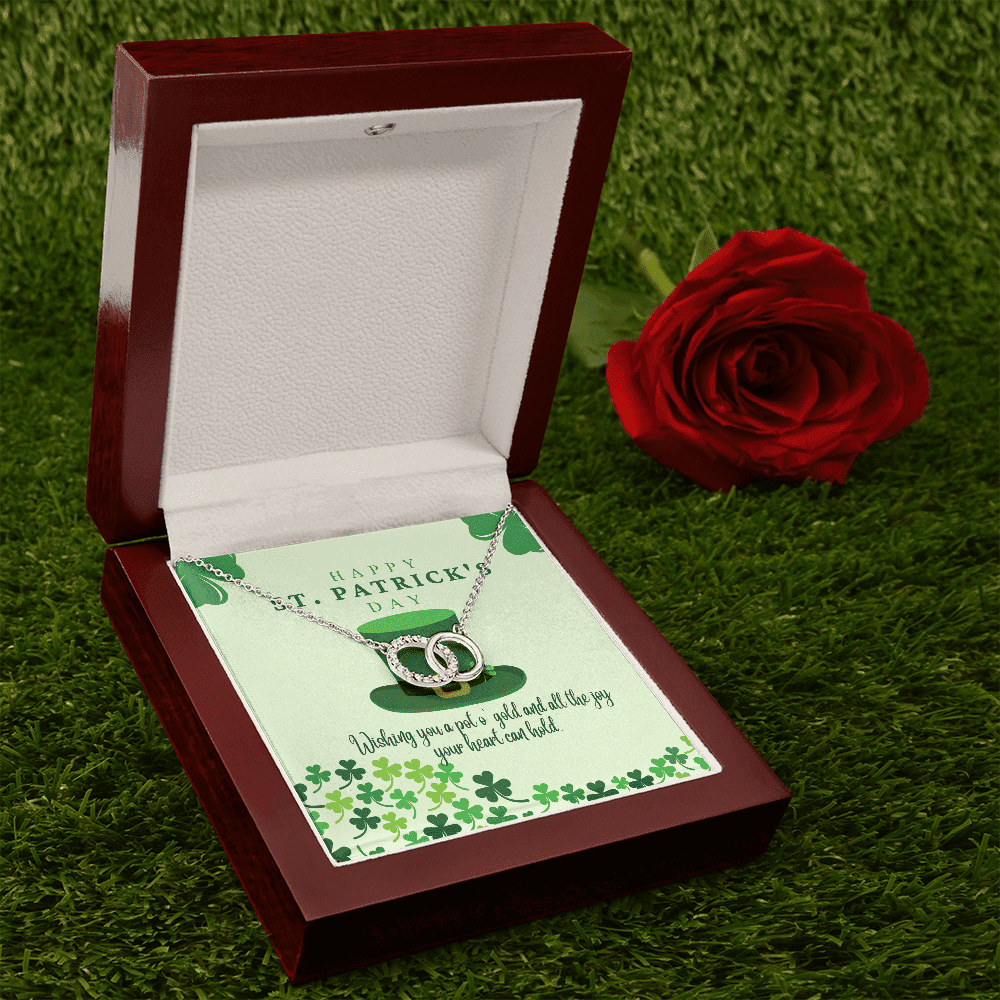 To My Soulmate Wishing You A Pot O' Gold And All The Joy Your Heart Can Hold Perfect Pair Necklace 