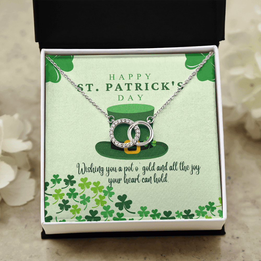 To My Soulmate Wishing You A Pot O' Gold And All The Joy Your Heart Can Hold Perfect Pair Necklace 