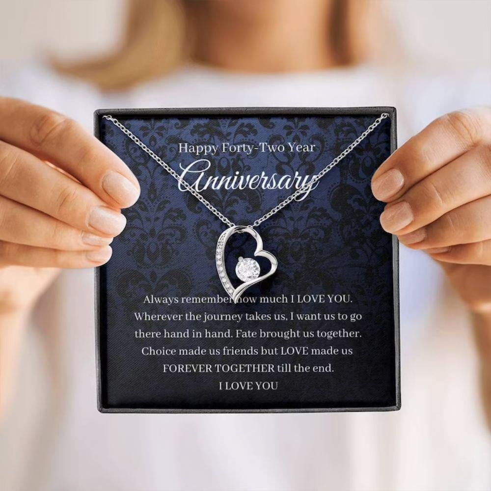 I Want Us To Go There Hand In Hand Forever Love Necklace Anniversary Gifts For Her 