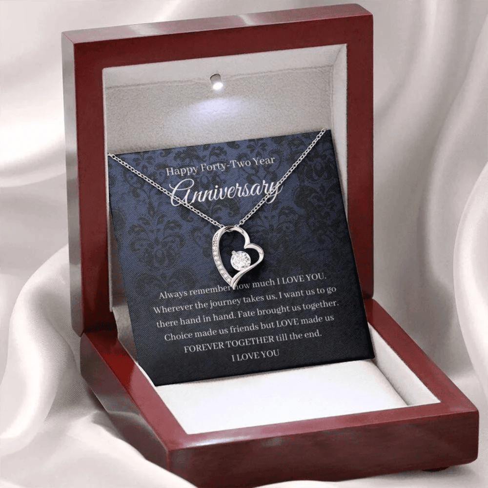 I Want Us To Go There Hand In Hand Forever Love Necklace Anniversary Gifts For Her 