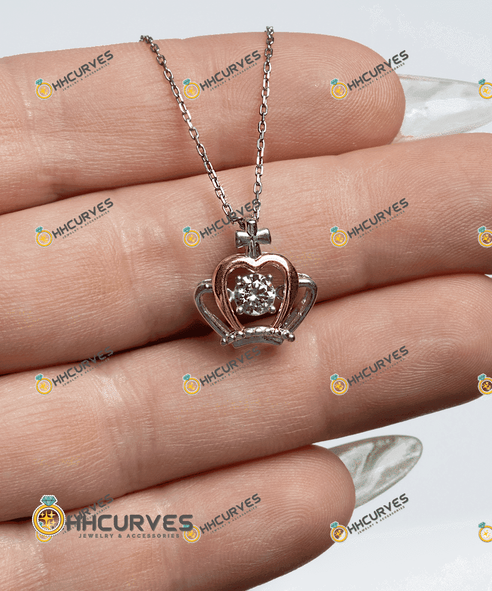 Thinking Out Loud Custom Spotify Code With Couple Photo And Song Card Crown Necklace Anniversary Gifts For Her 