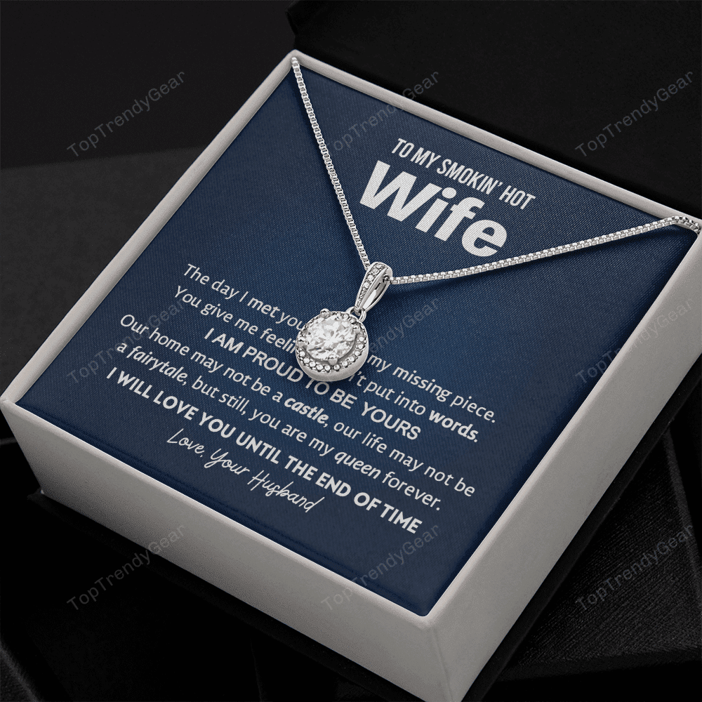 Gift For Wife - You Are My Queen Forever Eternal Hope Necklace