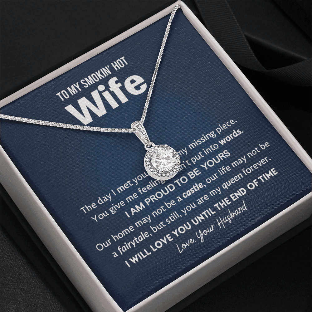 Gift For Wife - You Are My Queen Forever Eternal Hope Necklace