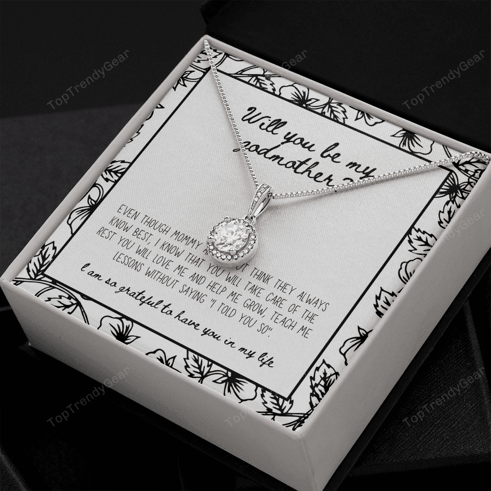 Will You Be My Godmother Gift For Family Eternal Hope Necklace