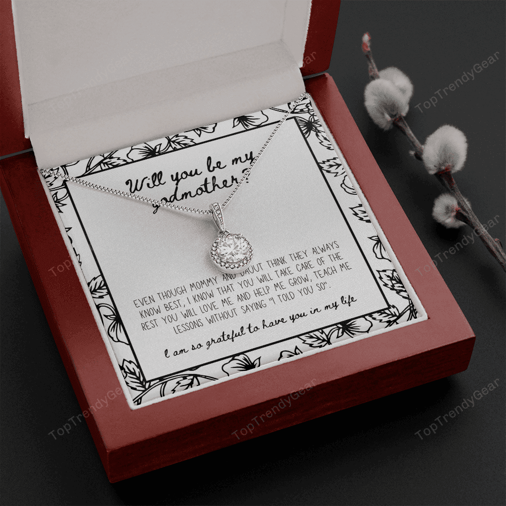 Will You Be My Godmother Gift For Family Eternal Hope Necklace