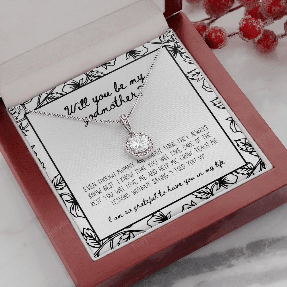 Will You Be My Godmother Gift For Family Eternal Hope Necklace