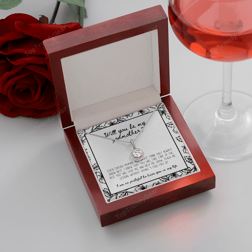 Will You Be My Godmother Gift For Family Eternal Hope Necklace