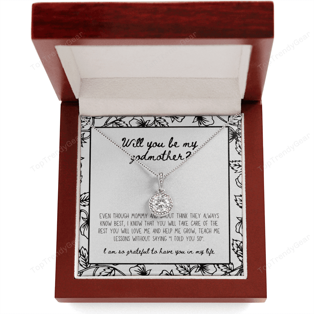 Will You Be My Godmother Gift For Family Eternal Hope Necklace