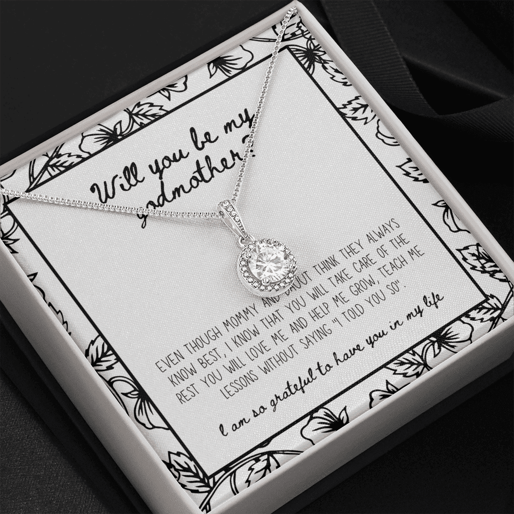 Will You Be My Godmother Gift For Family Eternal Hope Necklace