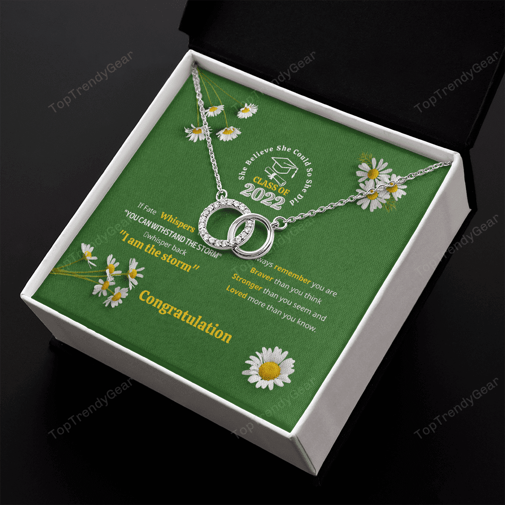 You Can Withstand The Storm Perfect Pair Necklace Graduation Gift For Daughter 