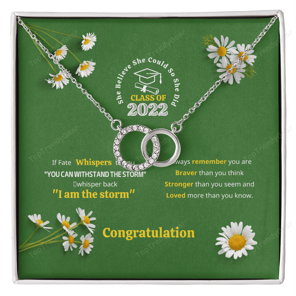 You Can Withstand The Storm Perfect Pair Necklace Graduation Gift For Daughter 
