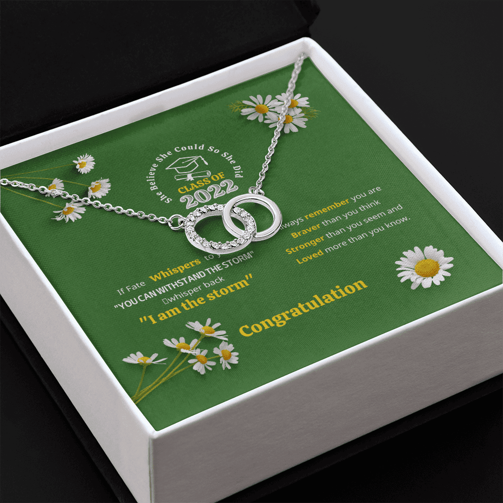 You Can Withstand The Storm Perfect Pair Necklace Graduation Gift For Daughter 