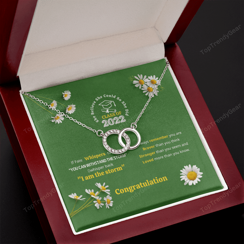 You Can Withstand The Storm Perfect Pair Necklace Graduation Gift For Daughter 