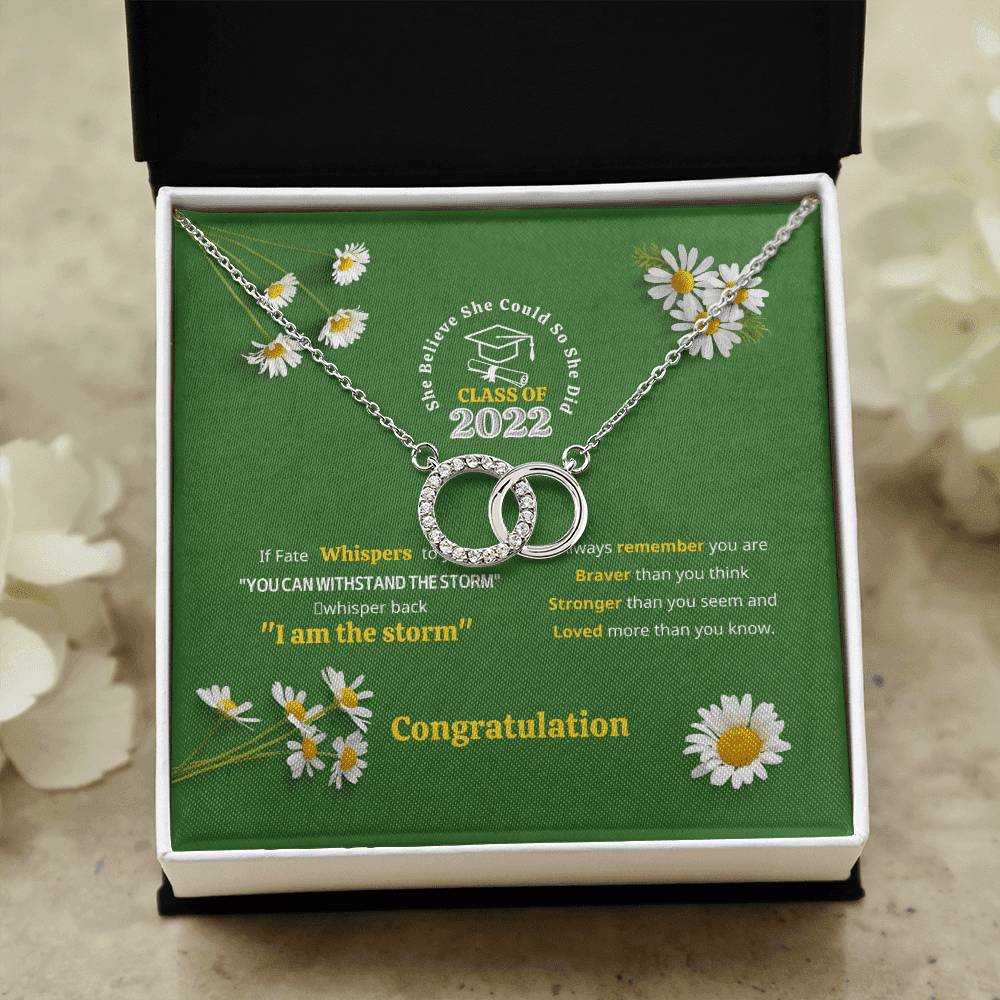 You Can Withstand The Storm Perfect Pair Necklace Graduation Gift For Daughter 
