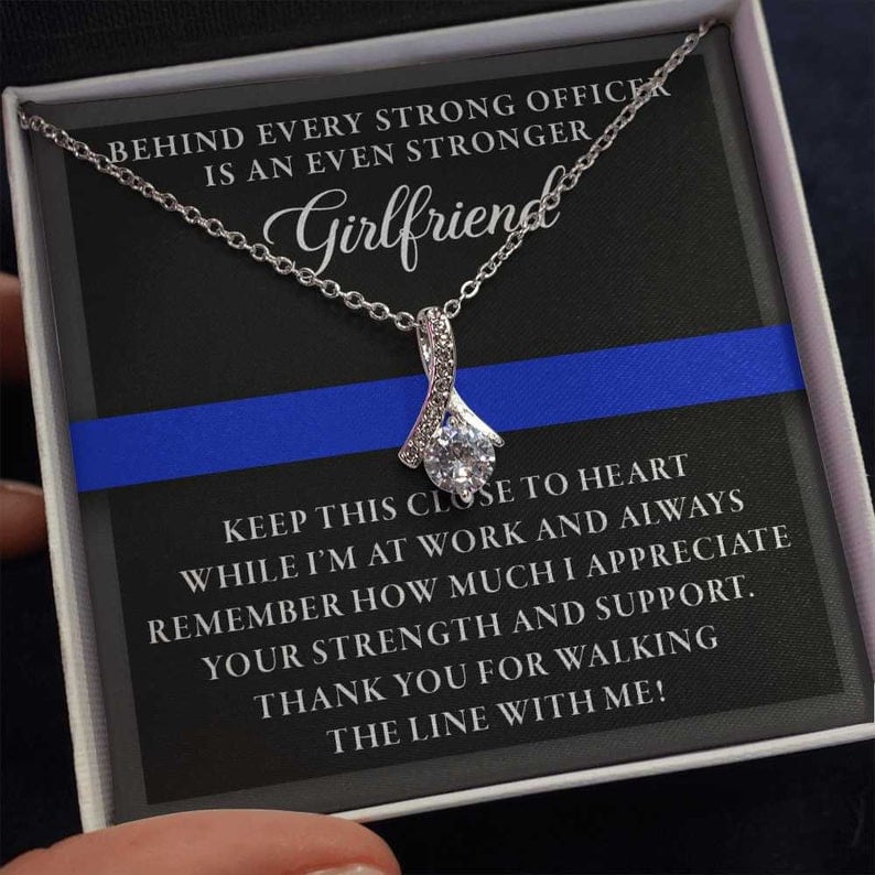 Thank You For Walking The Line With Me Alluring Beauty Necklace Gift For Girlfriend 