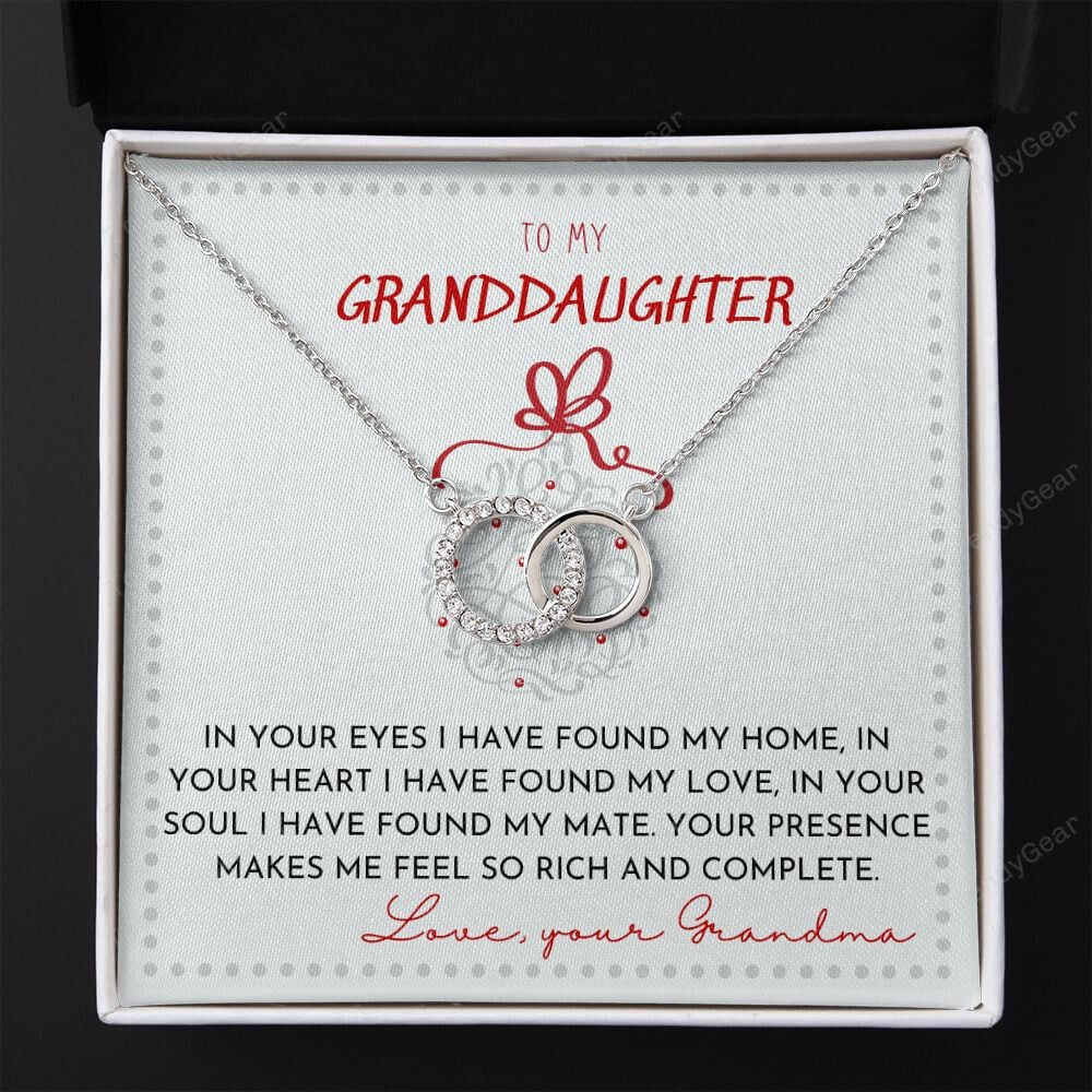 Granddaughter Necklace From Grandma In Your Eyes I Have Found My Home Christmas Perfect Pair Necklace