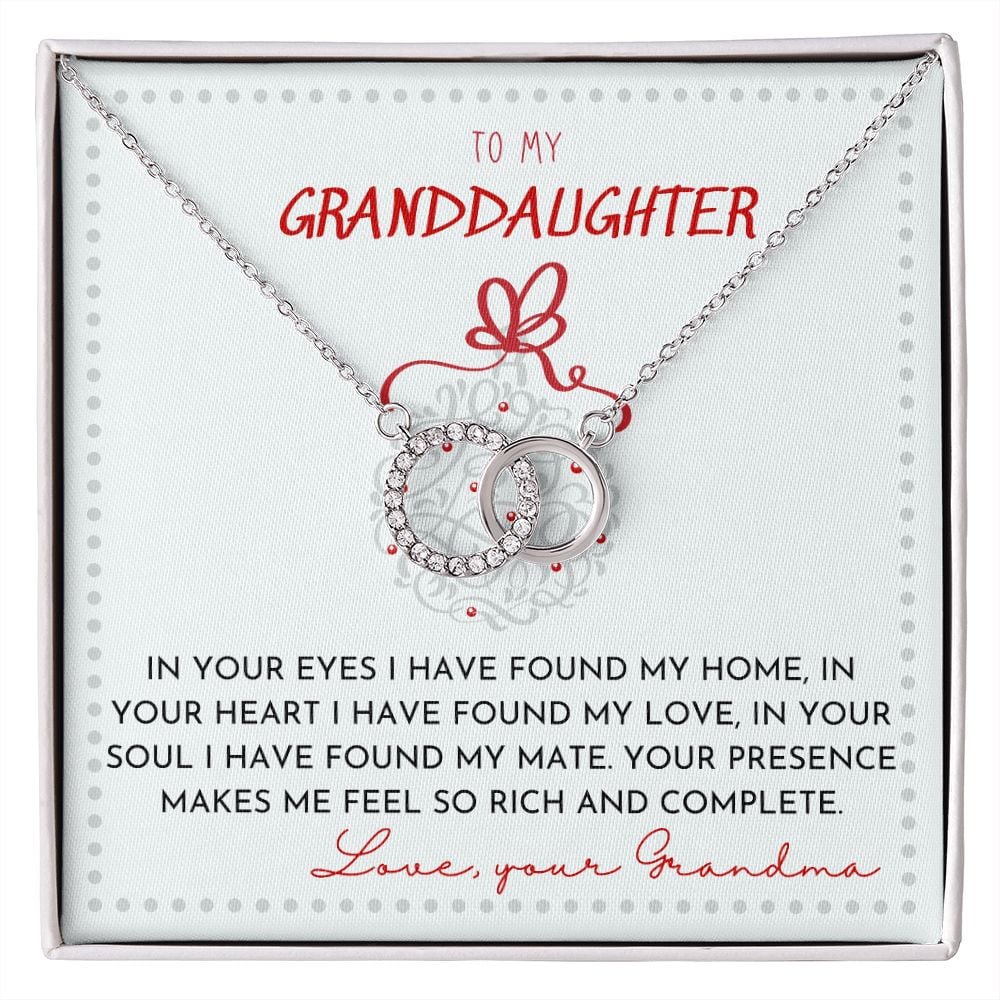 Granddaughter Necklace From Grandma In Your Eyes I Have Found My Home Christmas Perfect Pair Necklace