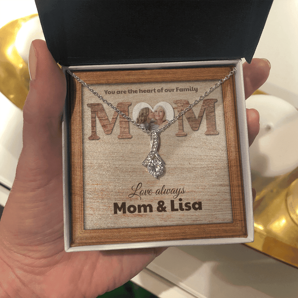 You Are The Heart Custom Name And Photo Alluring Beauty Necklace Gift For Mom From Daughter 