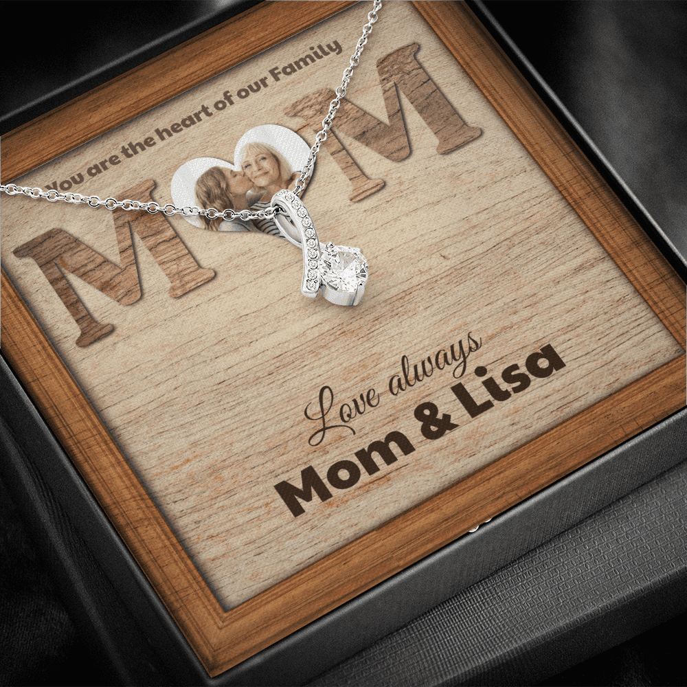 You Are The Heart Custom Name And Photo Alluring Beauty Necklace Gift For Mom From Daughter 