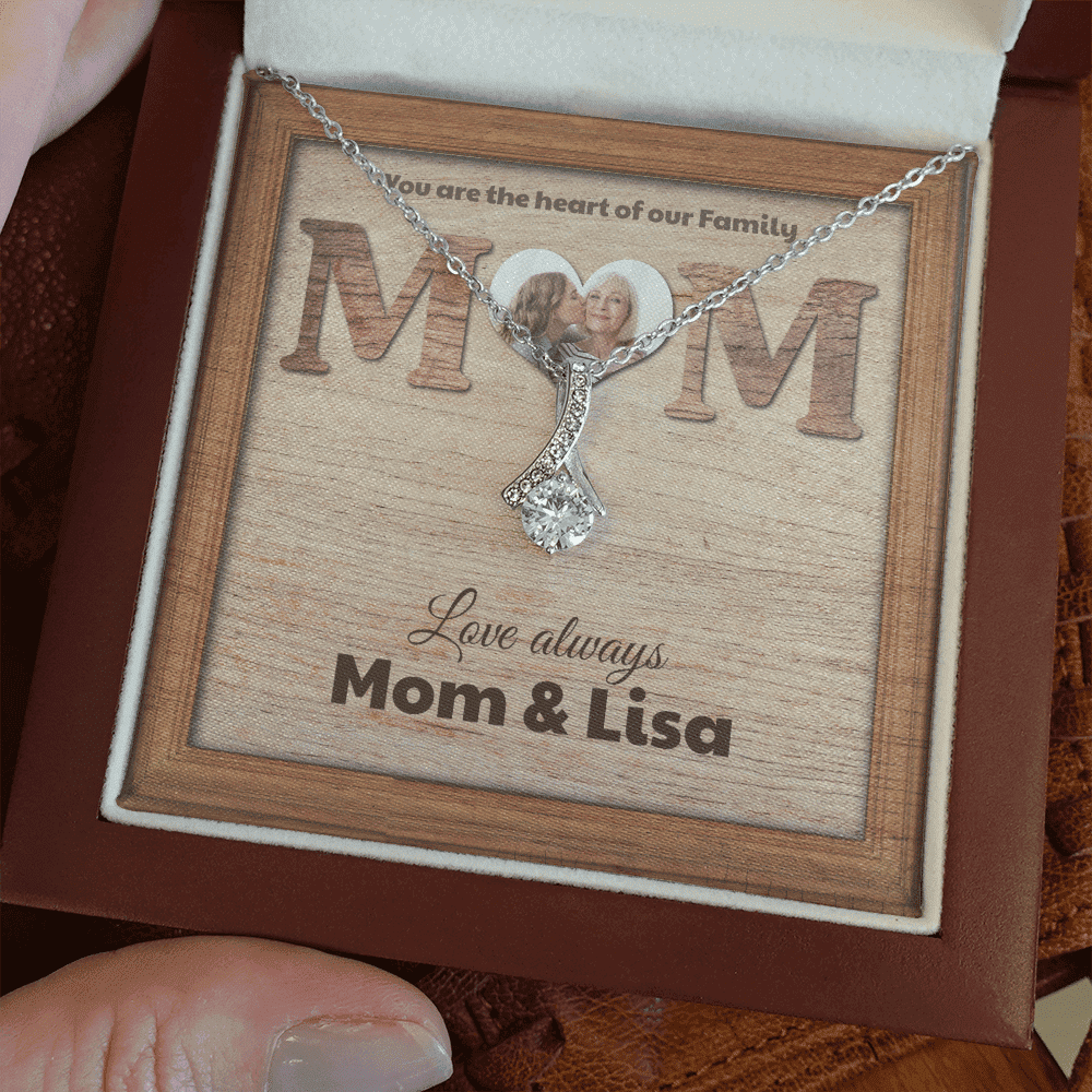 You Are The Heart Custom Name And Photo Alluring Beauty Necklace Gift For Mom From Daughter 