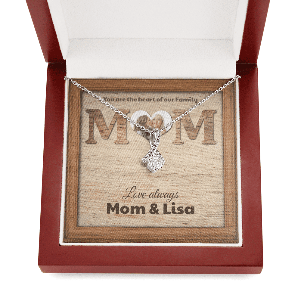 You Are The Heart Custom Name And Photo Alluring Beauty Necklace Gift For Mom From Daughter 