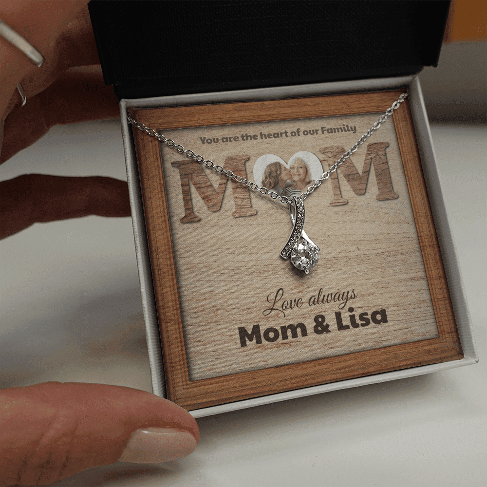 You Are The Heart Custom Name And Photo Alluring Beauty Necklace Gift For Mom From Daughter 