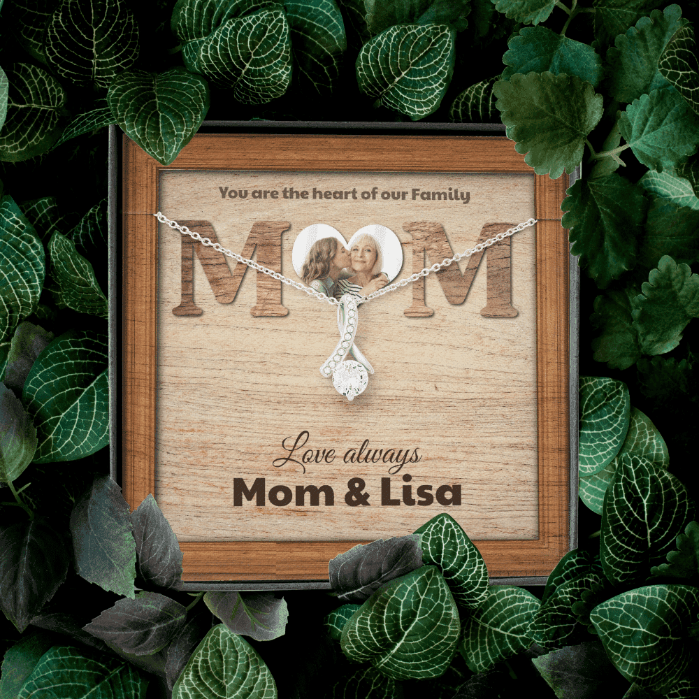 You Are The Heart Custom Name And Photo Alluring Beauty Necklace Gift For Mom From Daughter 