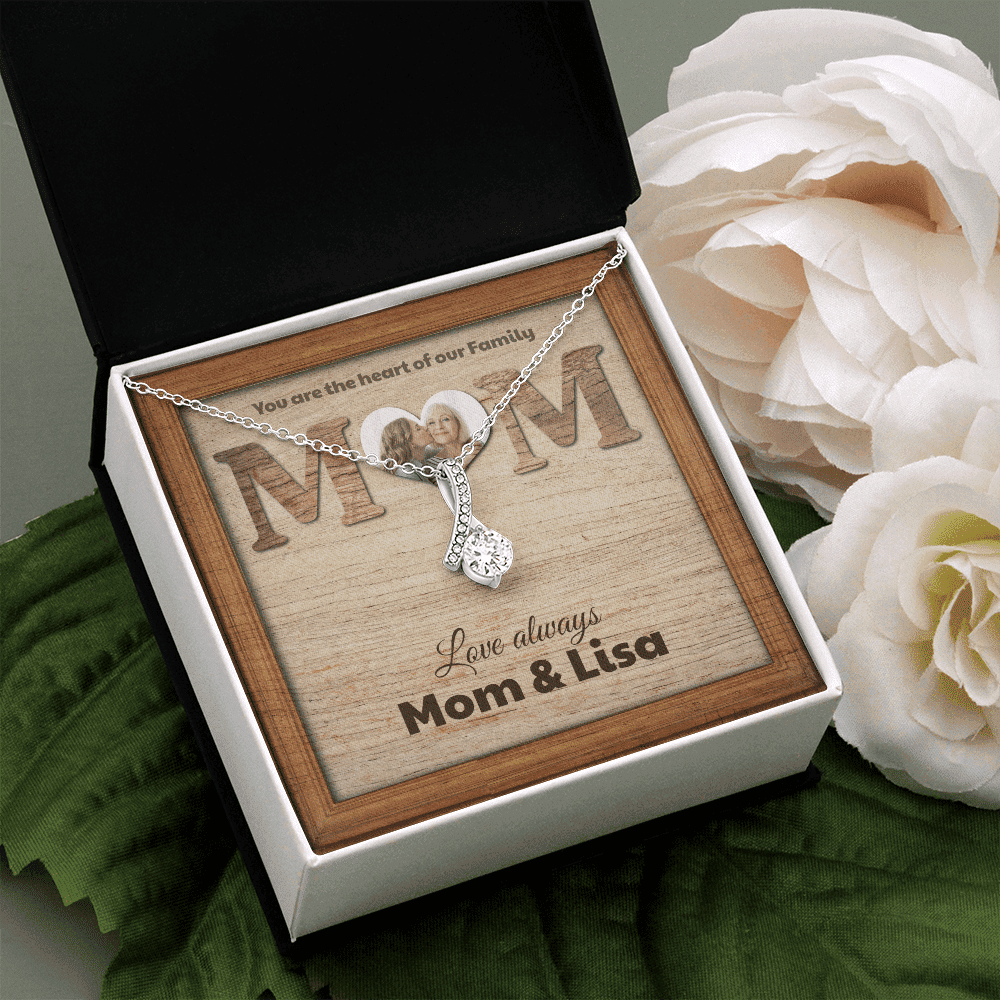 You Are The Heart Custom Name And Photo Alluring Beauty Necklace Gift For Mom From Daughter 