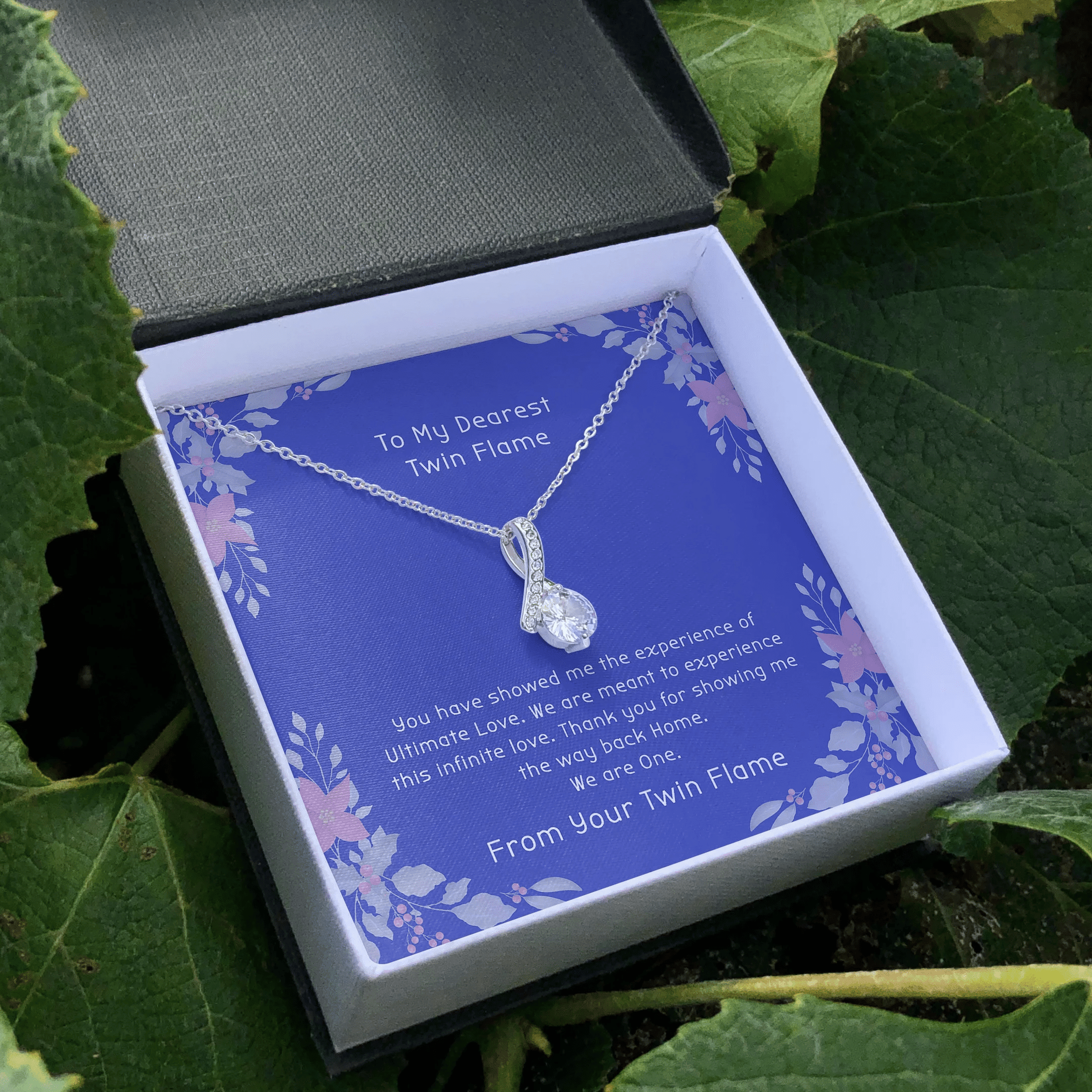 Gift For Twin Flame We Are Meant To Experience This Infinite Love Alluring Beauty Necklace