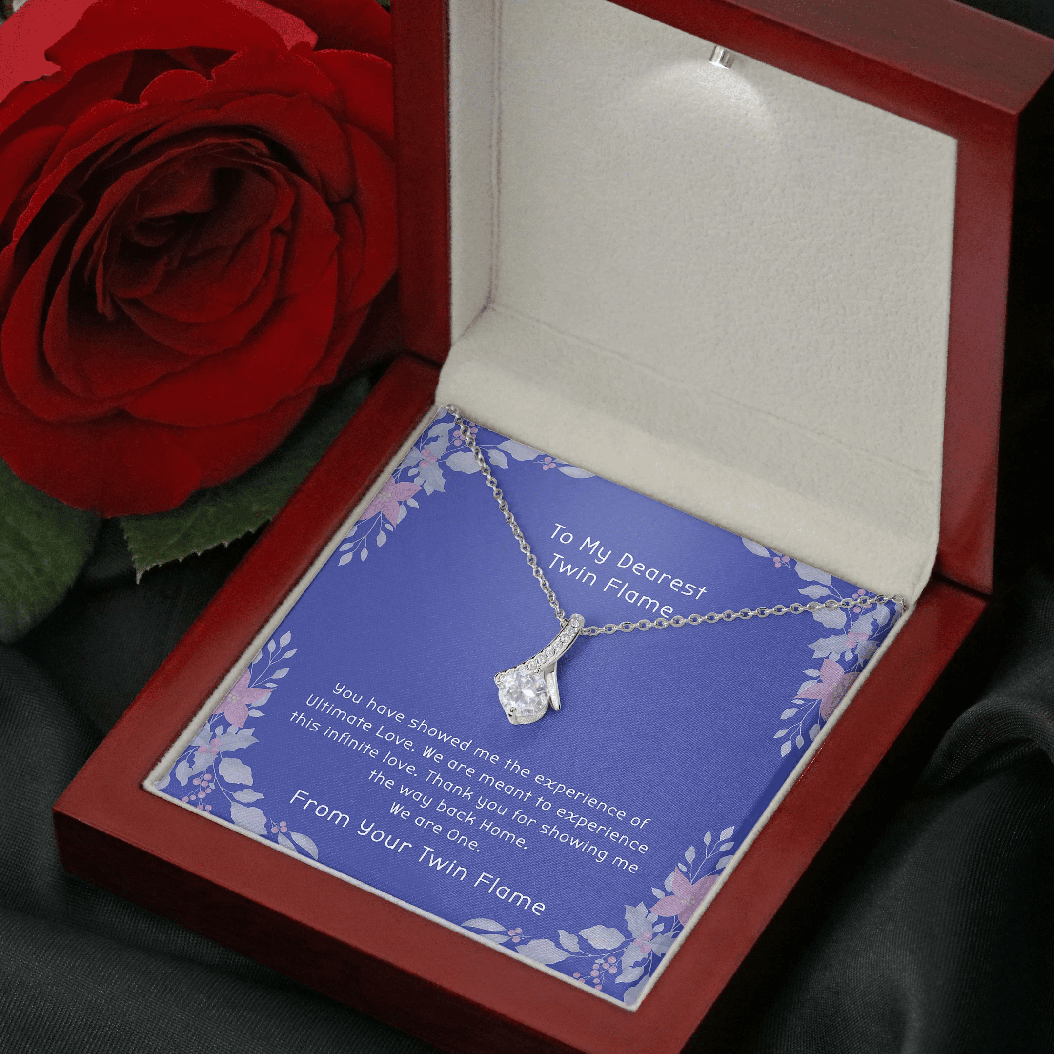 Gift For Twin Flame We Are Meant To Experience This Infinite Love Alluring Beauty Necklace