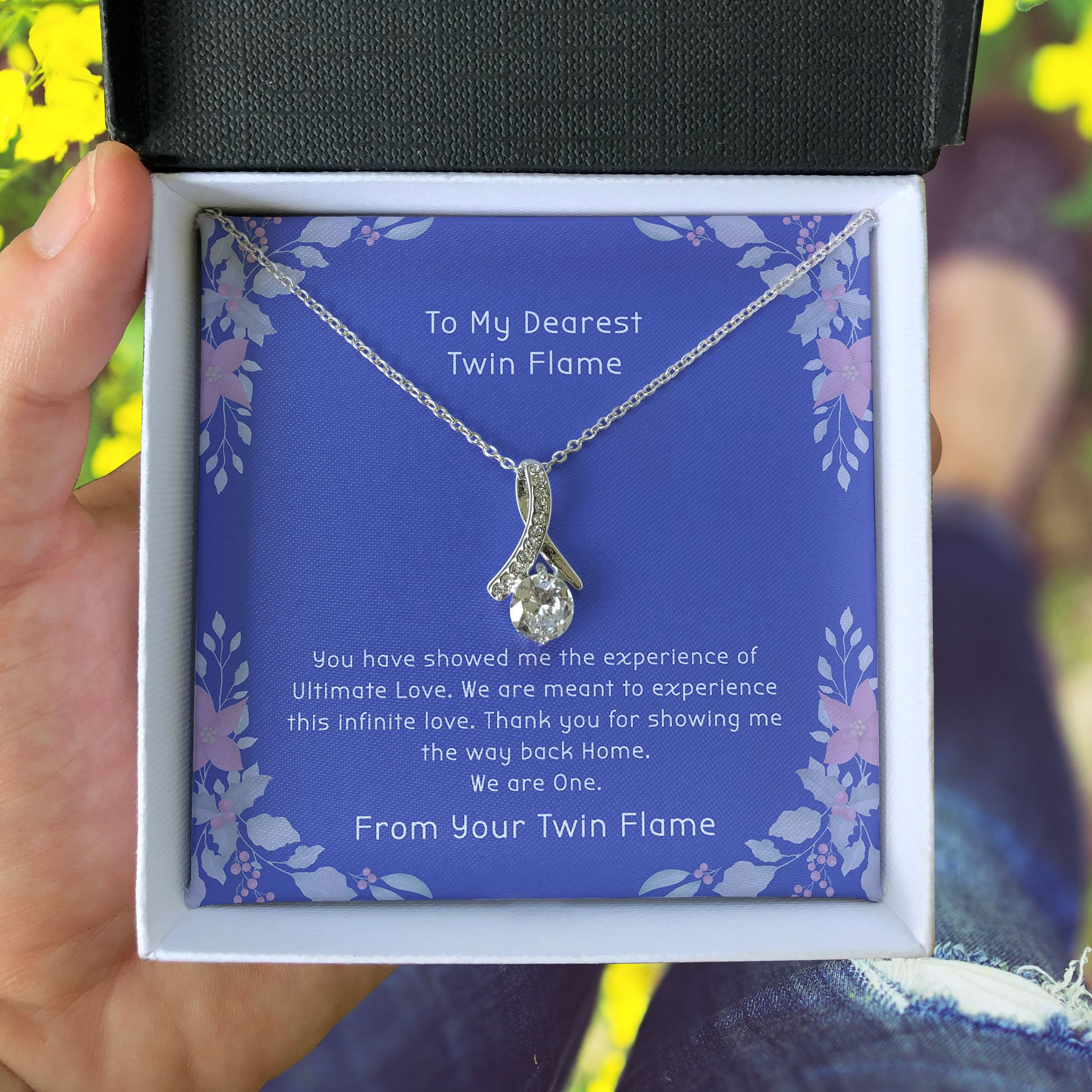 Gift For Twin Flame We Are Meant To Experience This Infinite Love Alluring Beauty Necklace