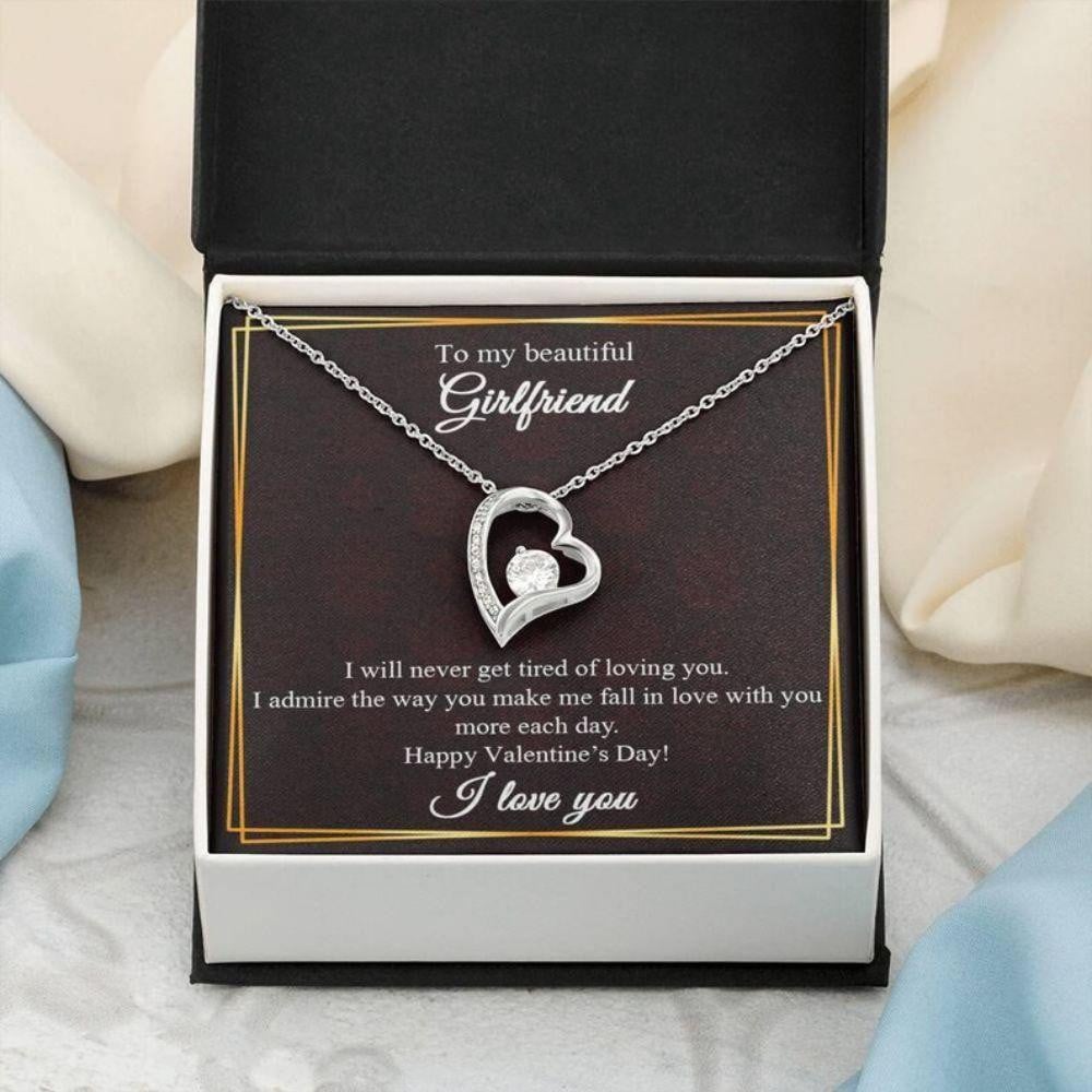 I Will Never Get Tired Of Loving You Forever Love Necklace Gift For Girlfriend 