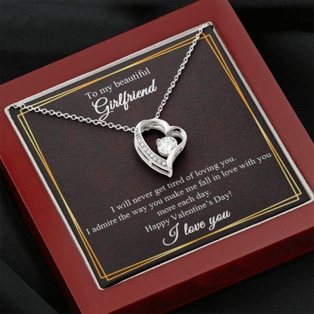 I Will Never Get Tired Of Loving You Forever Love Necklace Gift For Girlfriend 
