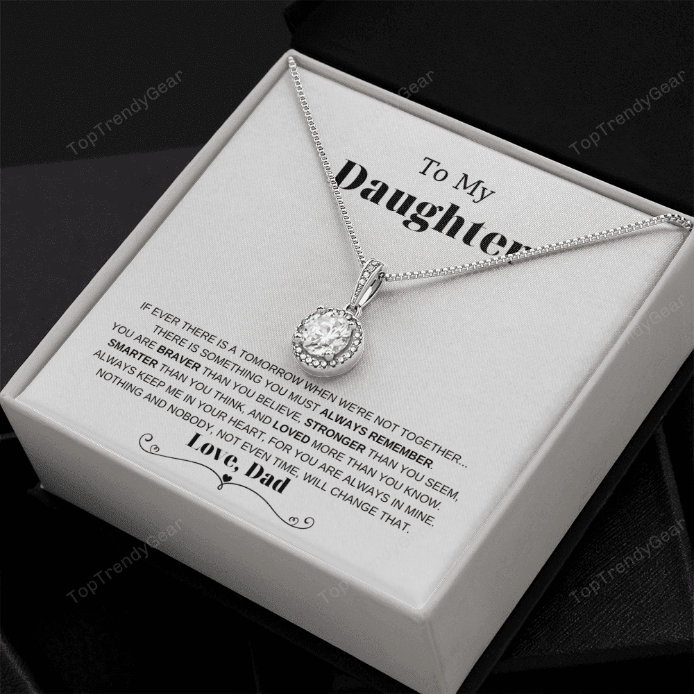 Daughter Necklace Always Remember You Are Smarter Than You Think Gift For Daughter From Dad Eternal Hope Necklace