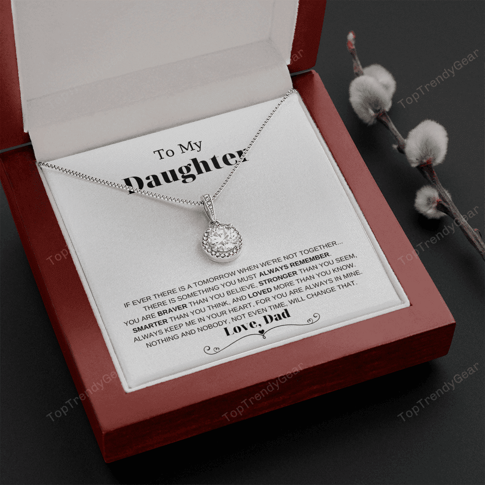 Daughter Necklace Always Remember You Are Smarter Than You Think Gift For Daughter From Dad Eternal Hope Necklace