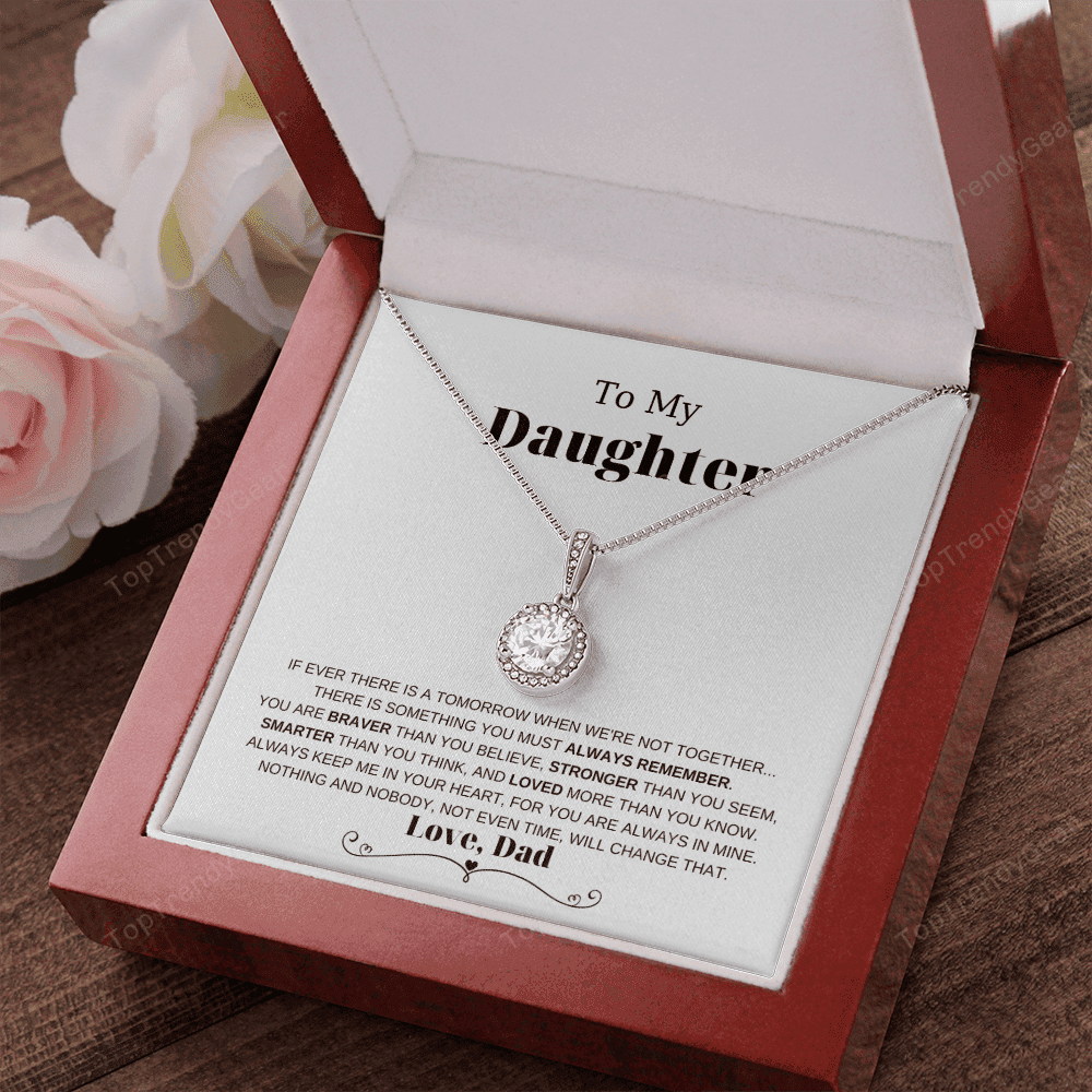 Daughter Necklace Always Remember You Are Smarter Than You Think Gift For Daughter From Dad Eternal Hope Necklace