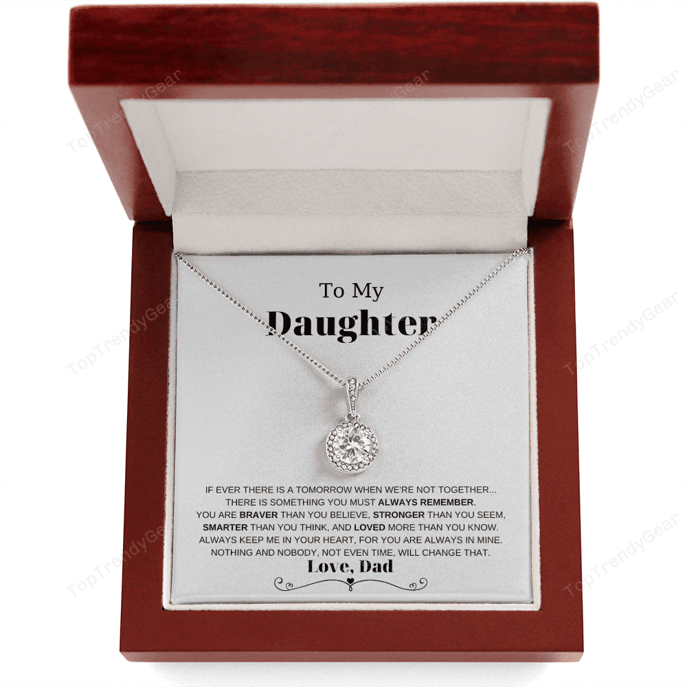 Daughter Necklace Always Remember You Are Smarter Than You Think Gift For Daughter From Dad Eternal Hope Necklace