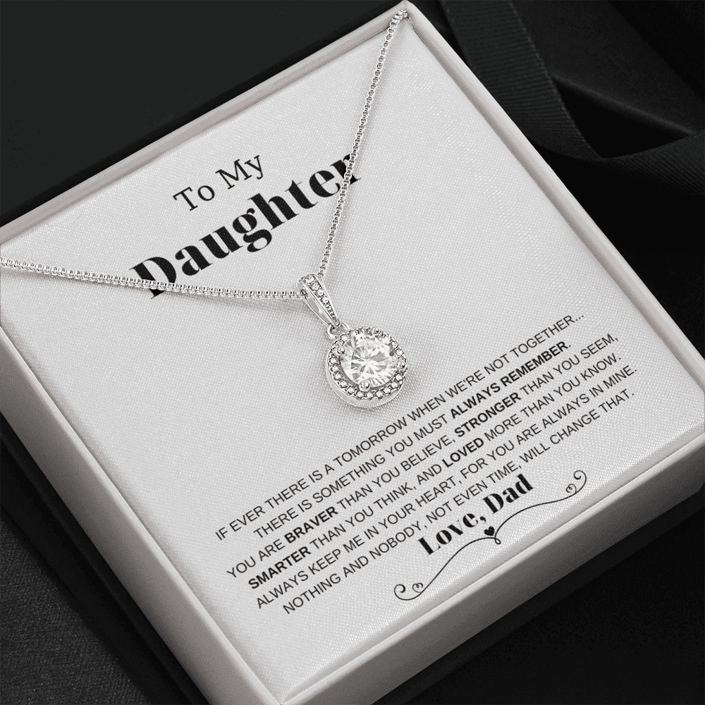 Daughter Necklace Always Remember You Are Smarter Than You Think Gift For Daughter From Dad Eternal Hope Necklace