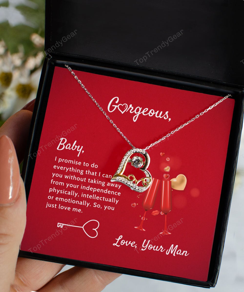 To Gorgeous I Promise To Do Everything I Can Love Dancing Necklace