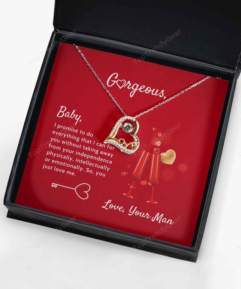 To Gorgeous I Promise To Do Everything I Can Love Dancing Necklace