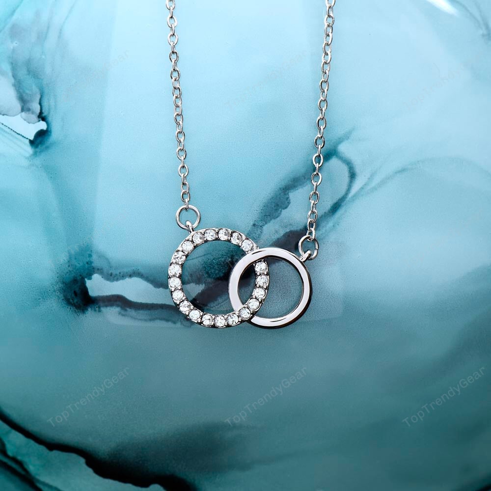 Wife Necklace, 3rd Wedding Anniversary Necklace Happy Third Wedding Anniversary Perfect Pair Necklace Gift Ideas For Wife 