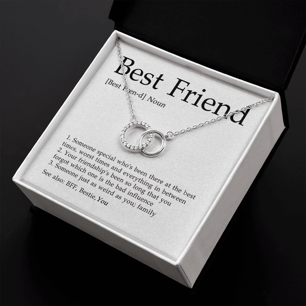 The Meaning Of Best Friend Gift For Bestie Perfect Pair Necklace 