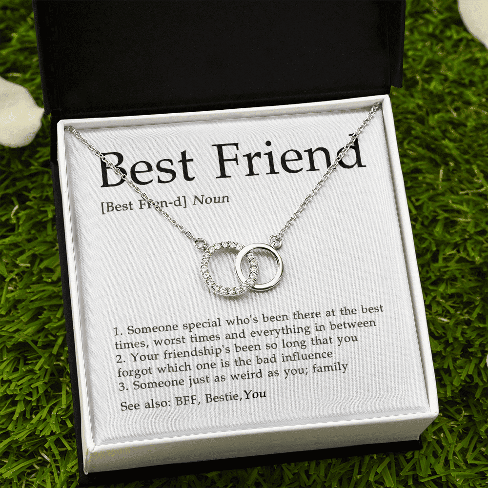 The Meaning Of Best Friend Gift For Bestie Perfect Pair Necklace 