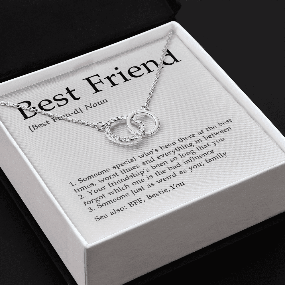 The Meaning Of Best Friend Gift For Bestie Perfect Pair Necklace 